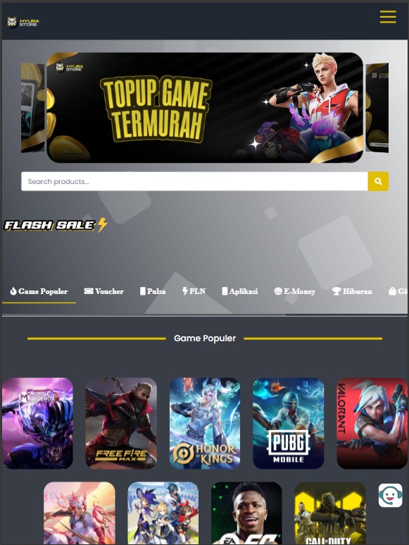 Website Top Up Game V1 — Starter Edition